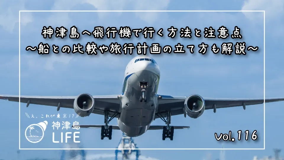 「神津島へ飛行機で行く方法と注意点～船との比較や旅行計画の立て方も解説～」